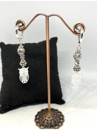 Boucles d'oreilles Hibou