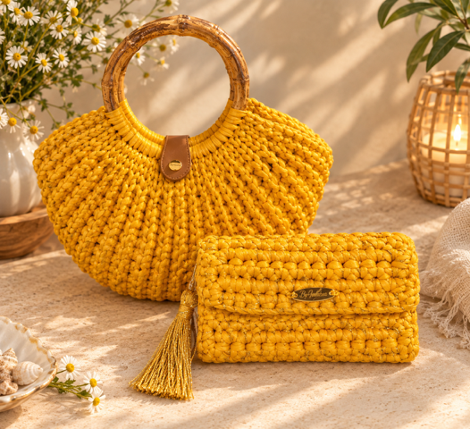 Porte-monnaie au crochet fait main